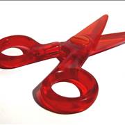 Plastic Red Scissors