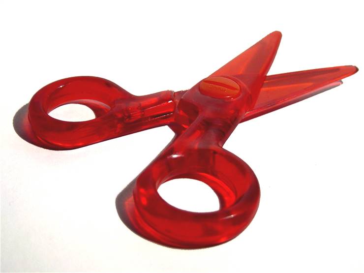 Plastic Red Scissors